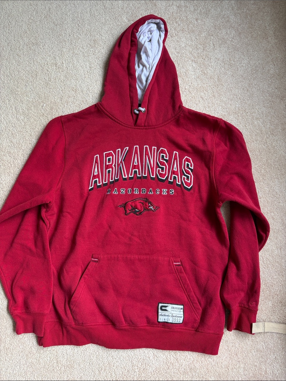 Arkansas Razorbacks Men’s Red Crewneck Sweatshirt